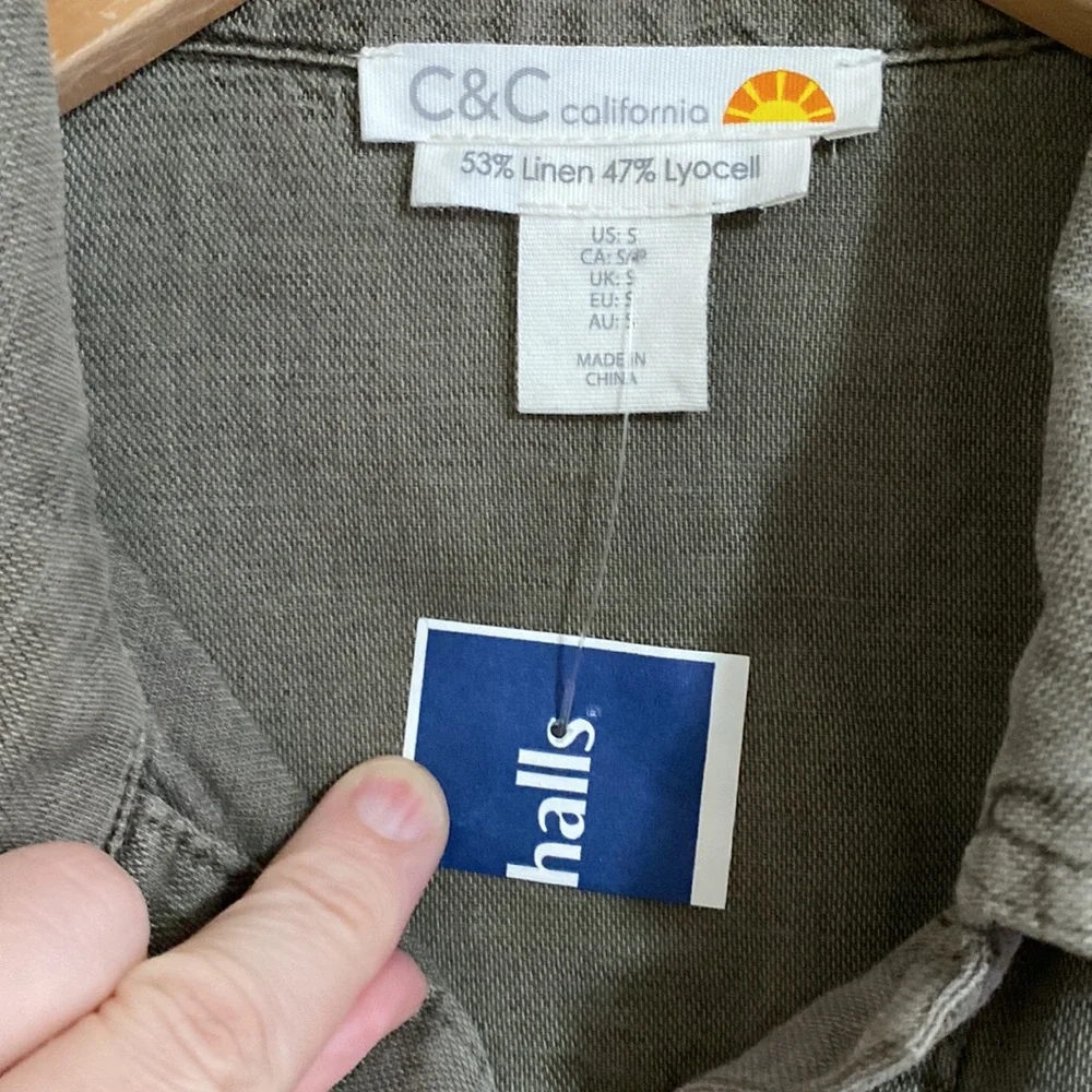 C&C California Linen Blend Utility Jacket - Picture 8 of 13